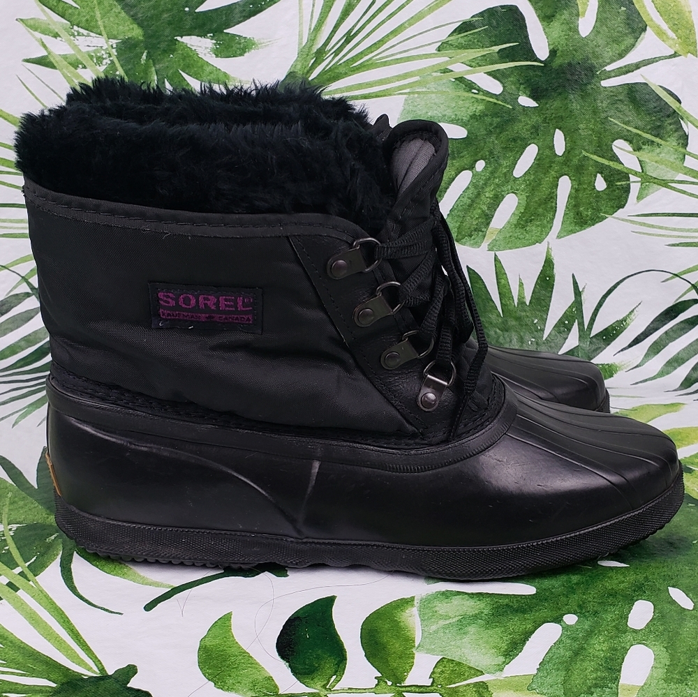 Sorel TROMPER VTG Duck Boots vintage Black 11